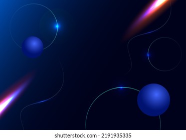 Abstract geometric dark blue design 3d effect dynamic modern  background vector