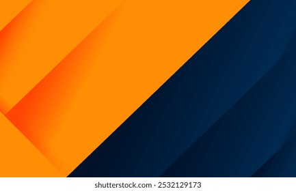 Abstrato Geométrico Azul Escuro e Laranja Quadrado Tema Sobreposição Fundo para Design Gráfico, Perfeito para Banners, Pôsteres, e Projetos de Arte Digital, Mostrando Estética Moderna e Cores Vibrantes