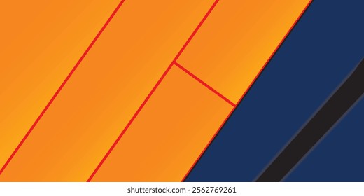 Abstract geometric dark blue and orange square theme overlap background for graphic design. Eps10 vector