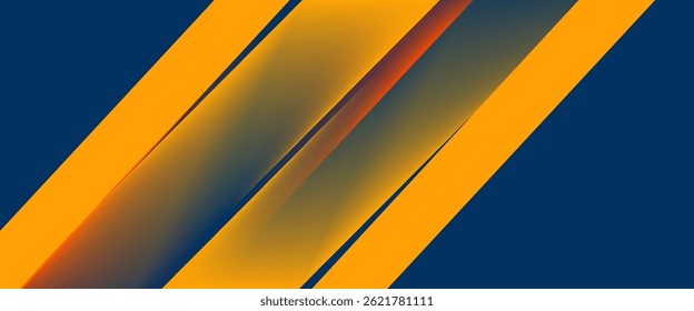 Abstract geometric dark blue and orange square theme overlap background for graphic design. Eps10 vector