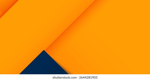 Abstract geometric dark blue and orange square theme overlap background for graphic design. Eps10 vector