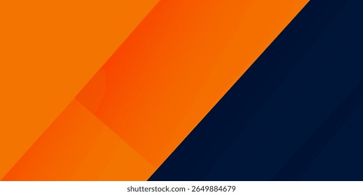 Abstract geometric dark blue and orange square theme overlap background for graphic design. Eps10 vector
