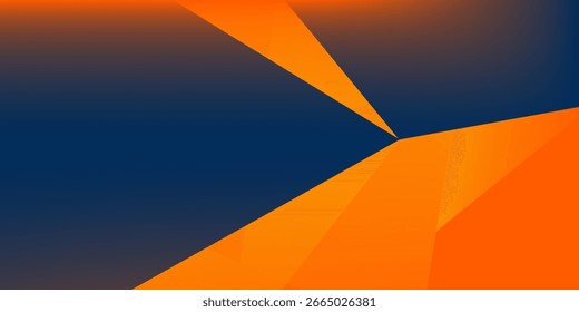 Abstractas geométrico azul oscuro y naranja tema cuadrado traslapan el fondo para el Diseño gráfico.