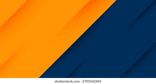 Abstractas geométrico azul oscuro y naranja tema cuadrado traslapan el fondo para el Diseño gráfico. Vector Eps10

