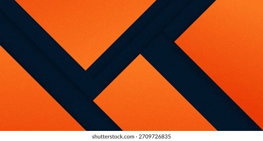 Abstractas geométrico azul oscuro y naranja tema cuadrado traslape de fondo para el Diseño gráfico. Vector Eps10