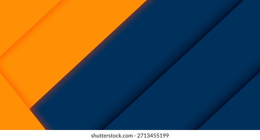 Abstractas geométrico azul oscuro y naranja tema cuadrado traslapan el fondo para el Diseño gráfico. Vector Eps10
