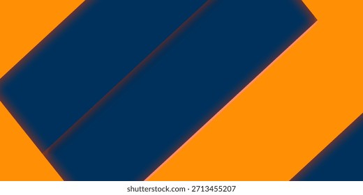 Abstractas geométrico azul oscuro y naranja tema cuadrado traslapan el fondo para el Diseño gráfico. Vector Eps10