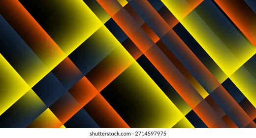 Abstract geometric dark blue and orange square wallpaper; wave; graphic; futuristic;  concept neutral good