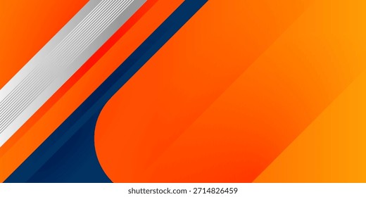 Abstract geometric dark blue and orange square theme overlap background for graphic design. Eps10 vector