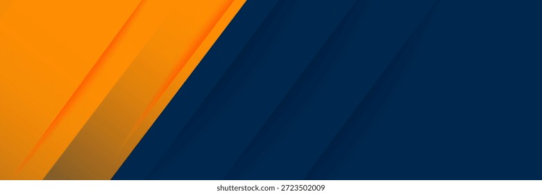 Abstractas geométrico azul oscuro y naranja tema cuadrado traslapan el fondo para el Diseño gráfico. Vector Eps10