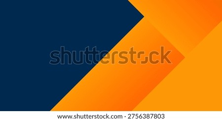 Abstract geometric dark blue and orange square theme overlap background for graphic design. Eps10 vector