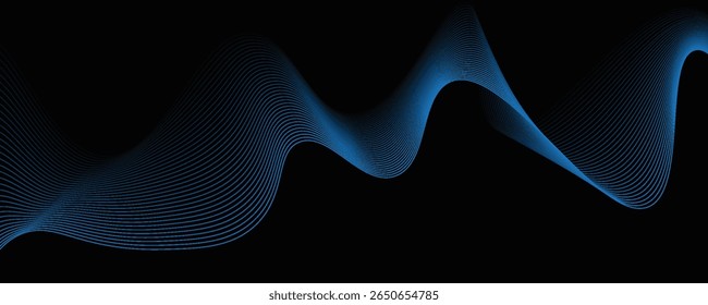 Diseño de diseño de Anuncio ancho azul oscuro geométrico Abstractas. Fondo de Anuncio ancho azul marino moderno oscuro con decoración de Formas geométricas