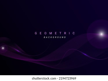 Resumen diseño geométrico de fondo de onda de color oscuro