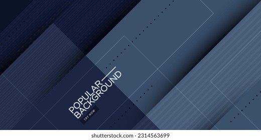 Abstract geometric dark gray background with simple square shape and lines. Trendy 3d design. Cool and modern with overlap concept. Eps10 vector