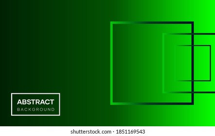 Abstract geometric dark green background. Futuristic dark green background texture. Trendy gradient shapes composition, suitable for website wallpapers, banners, covers, and advertisements. Vector