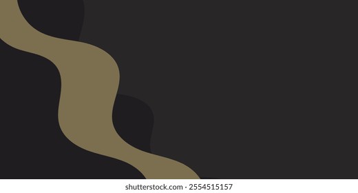 abstract geometric dark green liquid and fluid, background with wave with copy space, background geometric design of trendy Memphis 80s-90s style