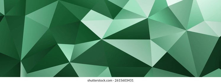 Abstract geometric dark green vector illustration featuring interconnected polygons and sharp angles, creating a dynamic and modern design.