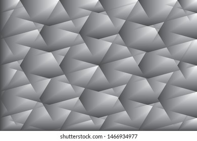 Abstract geometric dark grey color background, vector illustration