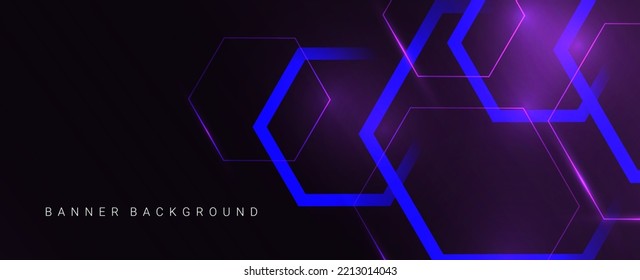 Abstract geometric dark hexagon motion lines dynamic design background