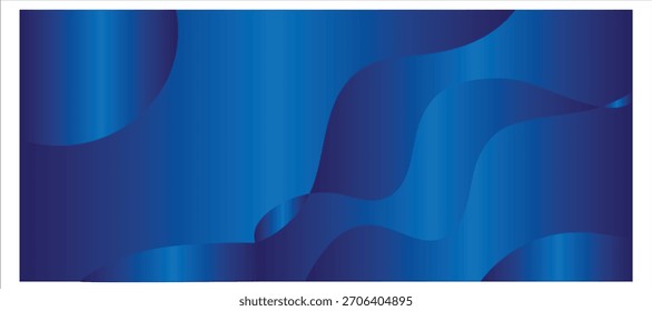Abstract geometric dark navy blue  wave design background. Digital technology business 3D presentation abstract background. Abstract blue banner with gradient shapes