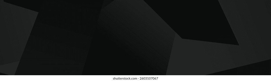 Abstract geometric dark polygonal background with subtle gradient shades.