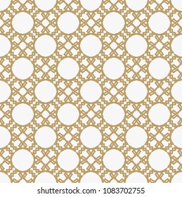 Abstract geometric decoration pattern with lines. A seamless vector background. Graphic modern pattern.