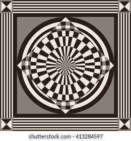 abstract geometric decorative background (texture, pattern). Suitable for textile, wallpaper, wrapping, tile, web. Vector illustration.