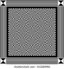 abstract geometric decorative background (texture, pattern). Suitable for textile, wallpaper, wrapping, tile, web. Vector illustration.