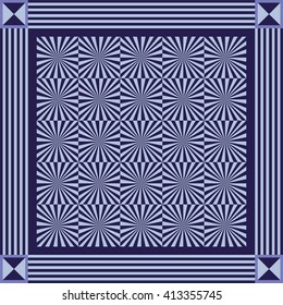 Abstract geometric decorative background (texture, pattern). Suitable for textile, wallpaper, wrapping, tile, web. Vector illustration.