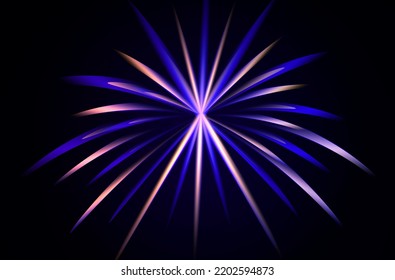 Abstract geometric decorative firework burst pattern color design background