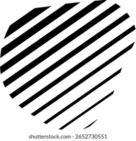  Abstract Geometric decorative Shape element divided by a diagonal line