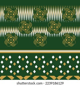Abstract geometric decorative traditional pattern template
