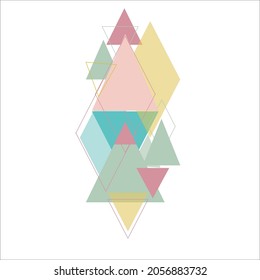 Abstract geometric decorative triangles, Vector geometric background, can be used for wallpaper leaflet, template, poster, backdrop, book cover, and Web Site Design.