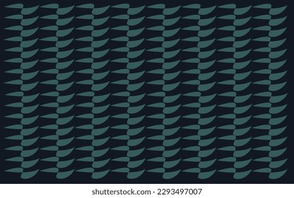 Abstracto vector decorativo geométrico con fondo negro y verde oscuro