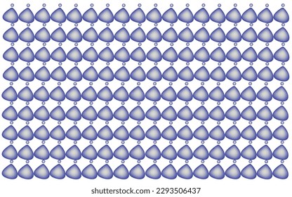 Abstract geometric decorative vector with pearl blue background