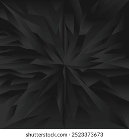 Abstract geometric deep black background Pro Vector