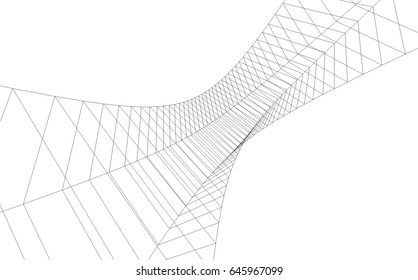 Abstract geometric design. 3d background