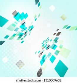 Abstract  geometric design - 3d explore square mosaic vector background.