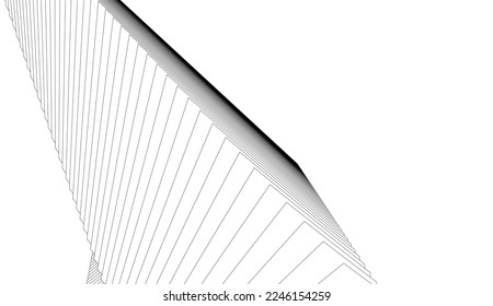 Abstract geometric design 3d illustration