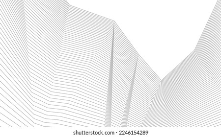 Abstraktes geometrisches Design, 3D-Illustration