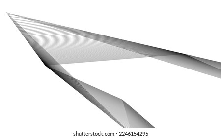 Abstraktes geometrisches Design, 3D-Illustration