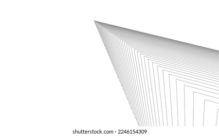 Abstract geometric design 3d illustration