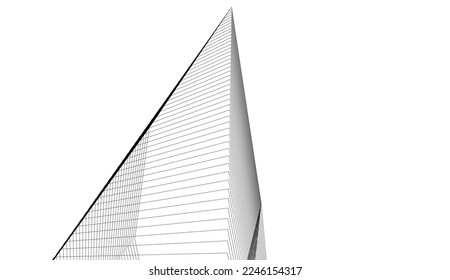 Resumen de diseño geométrico Ilustración 3d