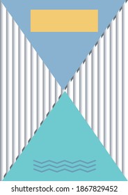 Abstract geometric design. A4 vector front page. Cover template for report, brochure, booklet etc.