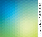 Abstract geometric design background blue green hexagonal spring banner