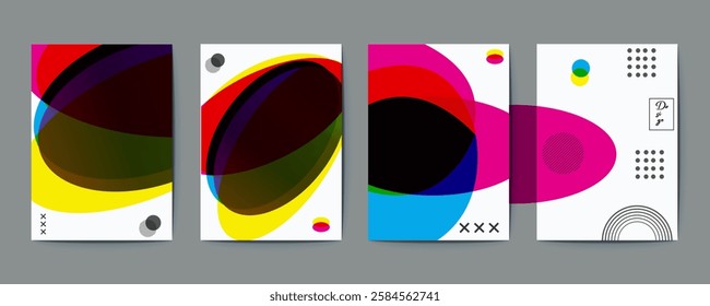 Abstract Geometric Design Background for Modern Digital Projects, gradient color Abstract Geometric Design Background 