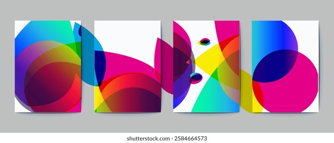 Abstract Geometric Design Background for Modern Digital Projects, Gradient Color Abstract Geometric Design
