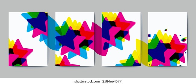 Abstract Geometric Design Background for Modern Digital Projects, Gradient Color Abstract Geometric Design
