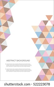 Abstract geometric design background template