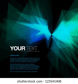 Abstract geometric design background vector